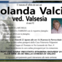 Iolanda Valci ved. Valsesia di anni 92