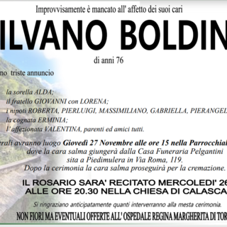 Silvano Boldini di anni 76