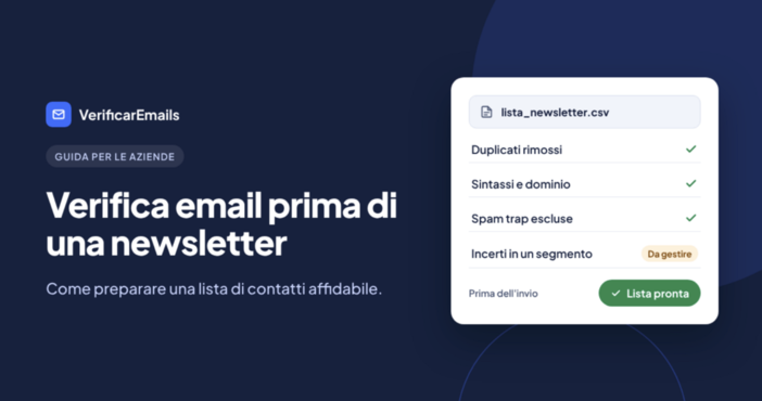 Come verificare se un indirizzo email esiste senza inviare messaggi Come verificare se un indirizzo email esiste senza inviare messaggi