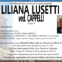 Liliana Lusetti ved. Cappelli di anni 74