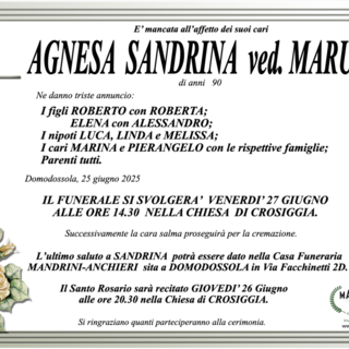 Agnesa Sandrina ved. Maruzzi di anni 90