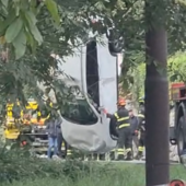 Crodo, veicolo si ribalta in un prato: intervento dei vigili del fuoco  VIDEO