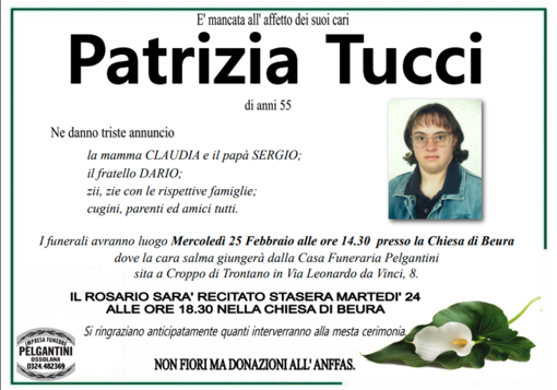 Patrizia Tucci di anni 55