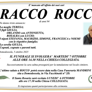 Racco Rocco di anni 94