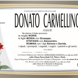 Donato Carmellino di anni 80