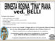Ernesta Rosina "Tina" Piana ved. Piana di anni 96 Ernesta Rosina "Tina" Piana ved. Piana di anni 96