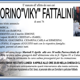 Vittorino 'Viky' Fattalini 76 anni