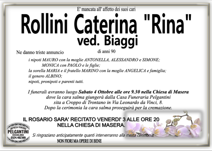 Rollini Cateria &quot;Rina&quot; ved. Biaggi di anni 90