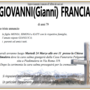Giovanni Francia di anni 79