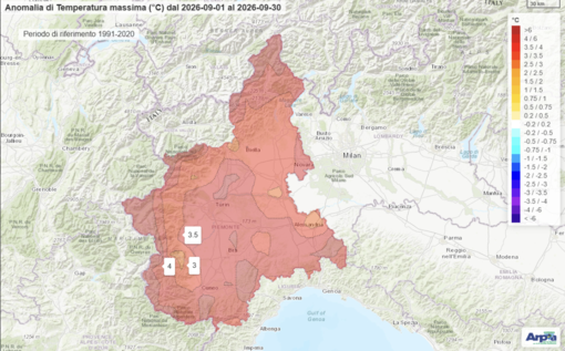 Settembre 2026 da record in Piemonte: è il più caldo dal 1958 Settembre 2026 da record in Piemonte: è il più caldo dal 1958