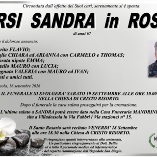 Orsi Sandra in Rossi di anni 67