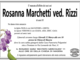Rosanna Marchetti ved. Rizzi di anni 85