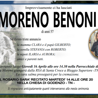 Moreno Benoni di anni 57