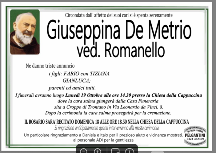 Giuseppina De Metrio ved. Romanello