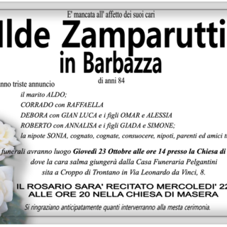 Ilde Zamparutti in Barbazza di anni 84