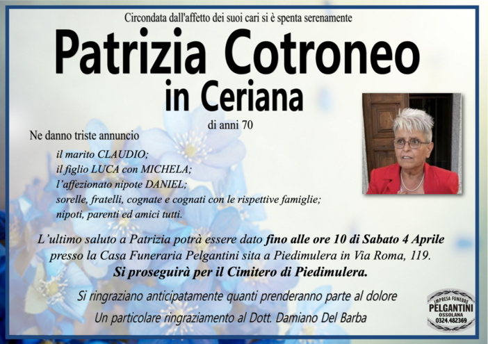Patrizia Cotroneo in Ceriana di anni 70