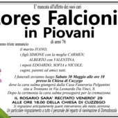 Lores Falcioni in Piovani di anni 76 Lores Falcioni in Piovani di anni 76