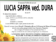 Lucia Sappa ved. Dura anni 95