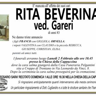 Rita Beverina di anni 83