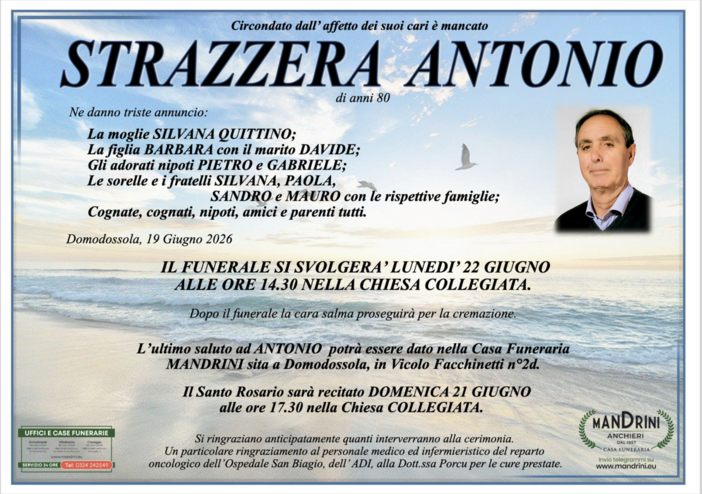 Sttrazzera Anronio di anni 80