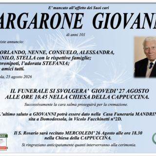 Margarone Giovanni di anni 101