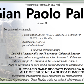 Gian Paolo Palli di anni 71 Gian Paolo Palli di anni 71