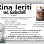 Rina Ieriti ved. Garlaschelli di anni 87