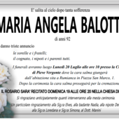 Maria Angela Balotti di anni 92