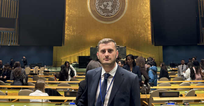 Manuel Ricchi protagonista al forum giovanile internazionale delle Nazioni Unite