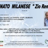 Renato Milanese "Zio Renny" di anni 80 Renato Milanese "Zio Renny" di anni 80
