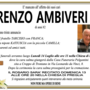 Renzo Ambiveri di anni 82