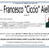 Francesco "Ciccio" Aiello di anni 95 Francesco "Ciccio" Aiello di anni 95