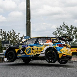 L'equipaggio Caffoni-Natoli in gara