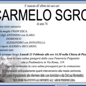 Carmelo Sgro di anni 76