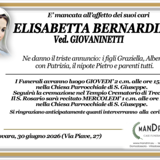 Elisabetta Bernardini ved. Giovaninetti Elisabetta Bernardini ved. Giovaninetti