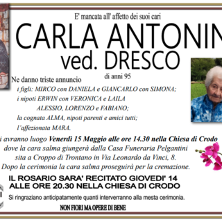 Carla Antonini ved. Dresco di anni 95 Carla Antonini ved. Dresco di anni 95