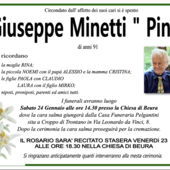 Giuseppe Minetti "Pino" di anni 91 Giuseppe Minetti "Pino" di anni 91