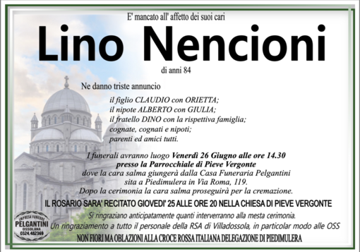 Lino Lencioni di anni 84