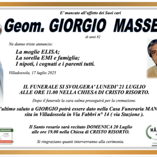 Geom. Giorgio Massera di anni 82