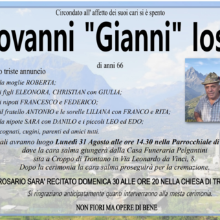 Giovanni "Gianni" Iossi di anni 66