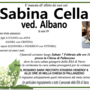 Sabina Cella ved. Albano di anni 89