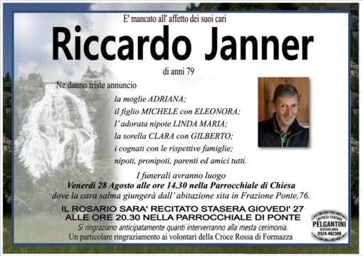 Riccardo Janner di anni 79 Riccardo Janner di anni 79