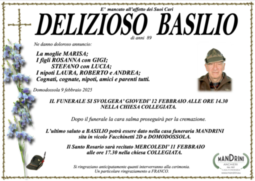 Delizioso Basilio di anni 89