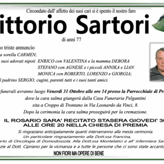 Vittorio Sartori di anni 77