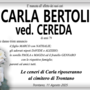 Carla Bertoli ved. Cereda 79 anni