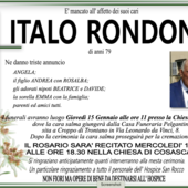 Italo Rondoni di anni 79