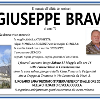 Giuseppe Bravi di anni 79