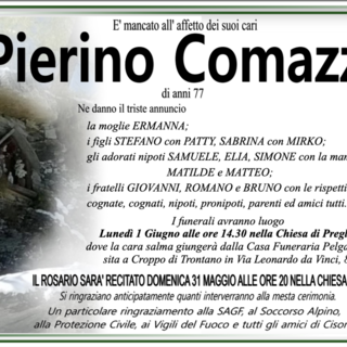 Pierino Comazzi di anni 77