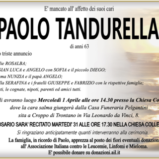 Paolo Tandurella di anni 63