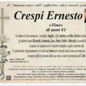 Crespi Ernesto "Tino" di anni 81